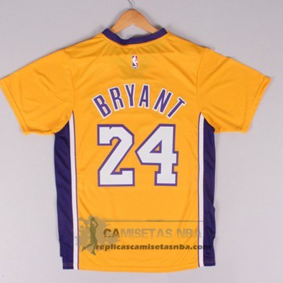 Camiseta Manga Corta Lakers Bryant Amarillo